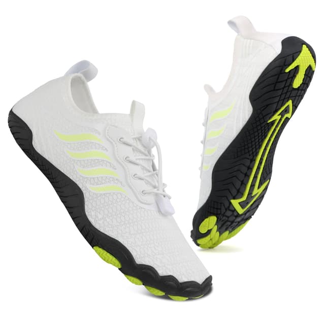 🩴 Badeschuhe Wasserschuhe Herren Damen Strandschuhe Barfußschuhe Sommer Schwimmschuhe Aquaschuhe 37 EU Weiß 🩴