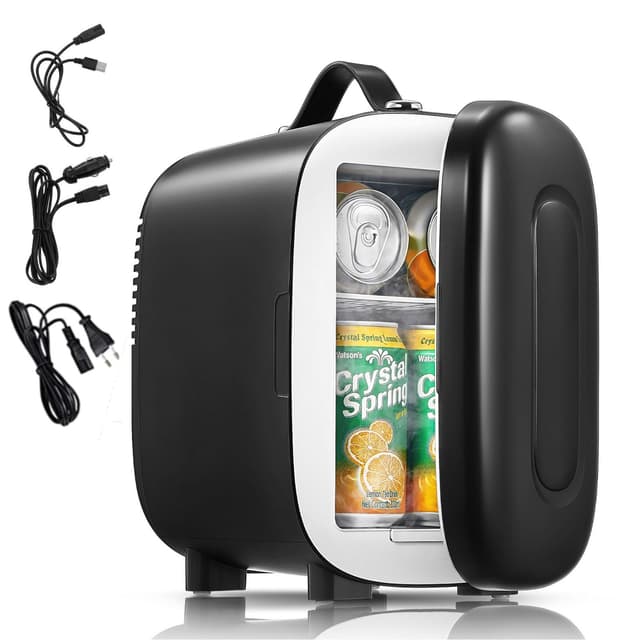 🌟 Angebot: FOHERE Mini Kühlschrank 5 Liter - Perfekt für Zuhause und Unterwegs! 🌼🍹🚗