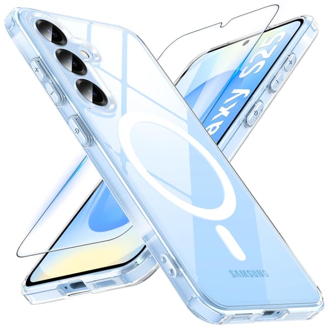 OWKEY Samsung Galaxy S25 Hülle mit Magnet MagSafe - Schutzhülle & Displayschutz