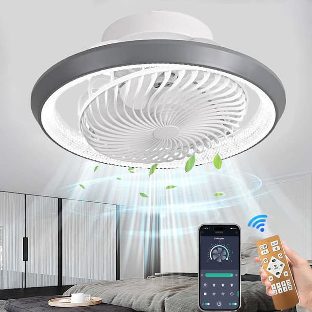 Invisible Fan Deckenleuchte 360° Drehbare 🌀