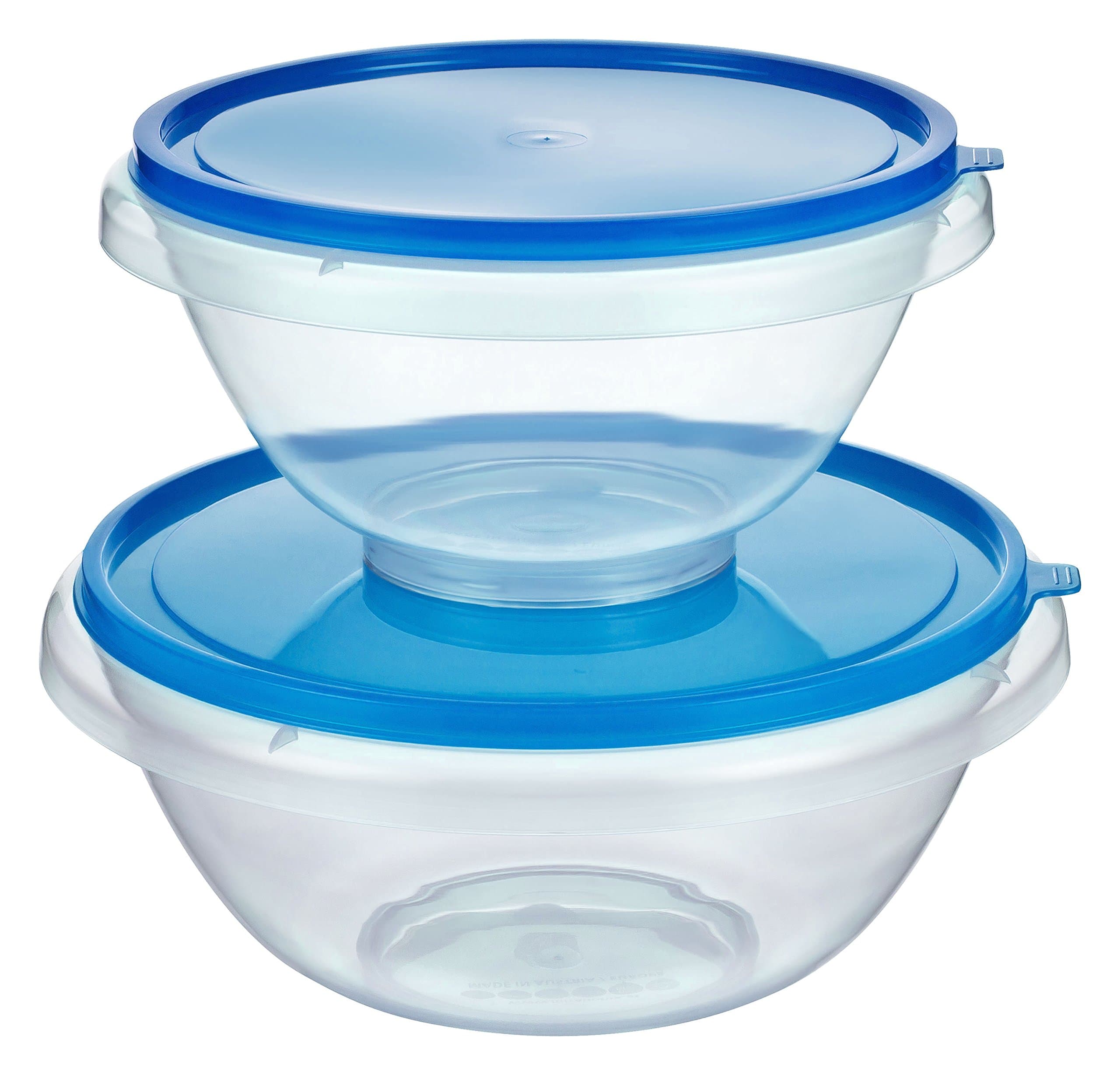 🥗🥣 Kigima Schüssel mit Deckel Set 4,5L-7L Blau - Praktisches und vielseitiges Schüsselset 🥗🥣