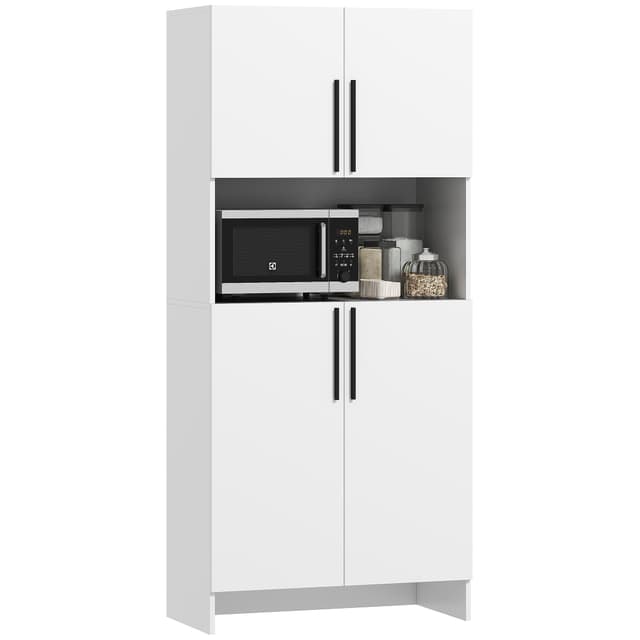 🌟 HOMCOM Küchenschrank Buffetschrank mit Arbeitsplatte 🌟