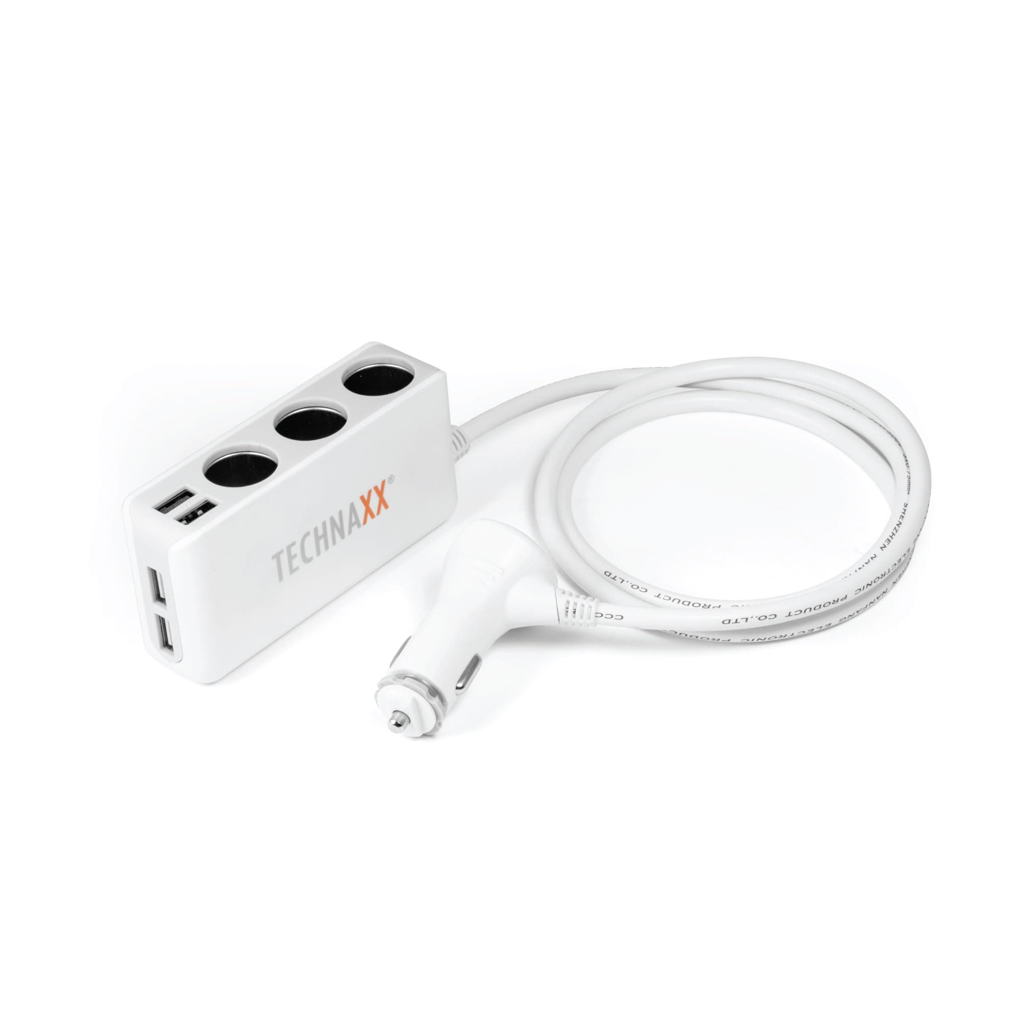 🔌📱 Technaxx Autoladegerät Halterung TE11 mit 4-Port USB-Anschlüssen und 3-fach Kfz-Verteiler 🚗🔋
