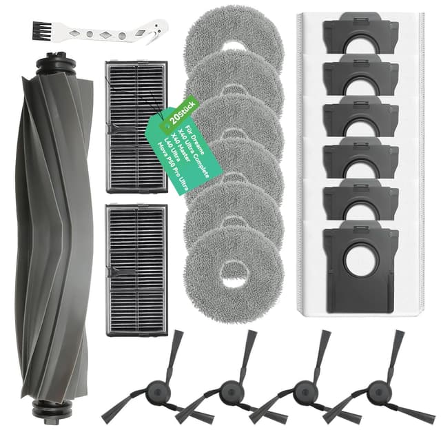🌟 Zubehör für Dreame X40 Ultra Complete/X40 Master/L40 Ultra/Mova P50 Pro Ultra - 20-teiliges Zubehörset 🌟