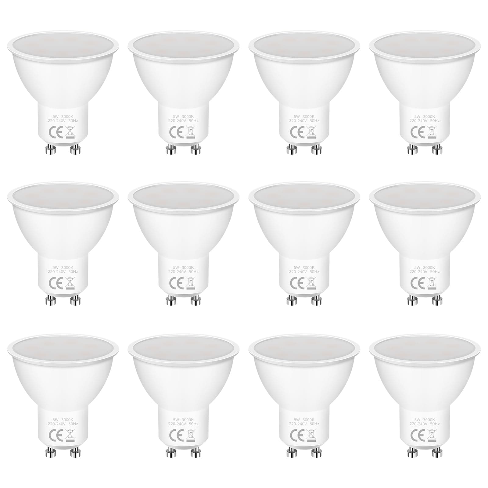 Angebot: GU10 LED Warmweiss Lampe 5W 3000K 400 Lumen Glühbirnen 🌟💡