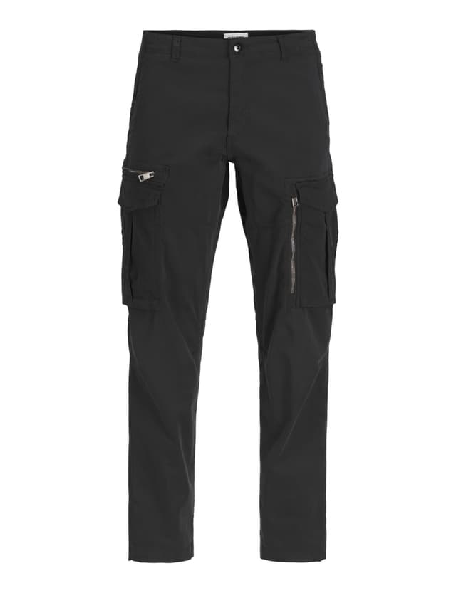 🔥 Super Deal! JACK & JONES Herren Jpstkane Jjcruise Cargo Noos Cargohose 30W / 32L Schwarz