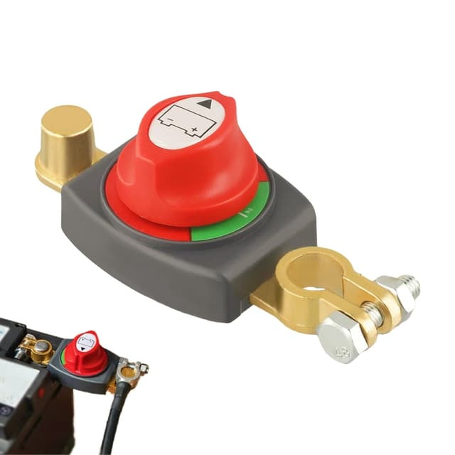 🔋 Cloudpower Batterietrennschalter 12V-48V - Wasserdichter Batteriehauptschalter