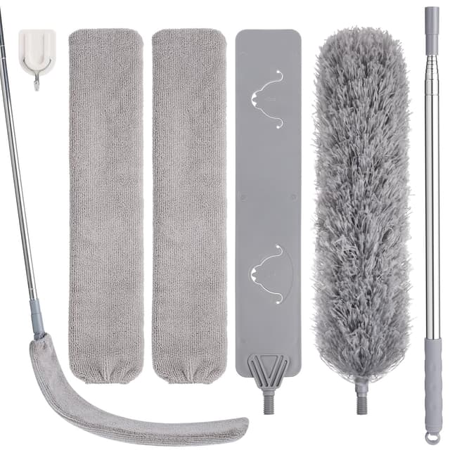 🧹 Staubwedel Teleskop Waschbar - Reinigungshilfe für Zuhause 🏡