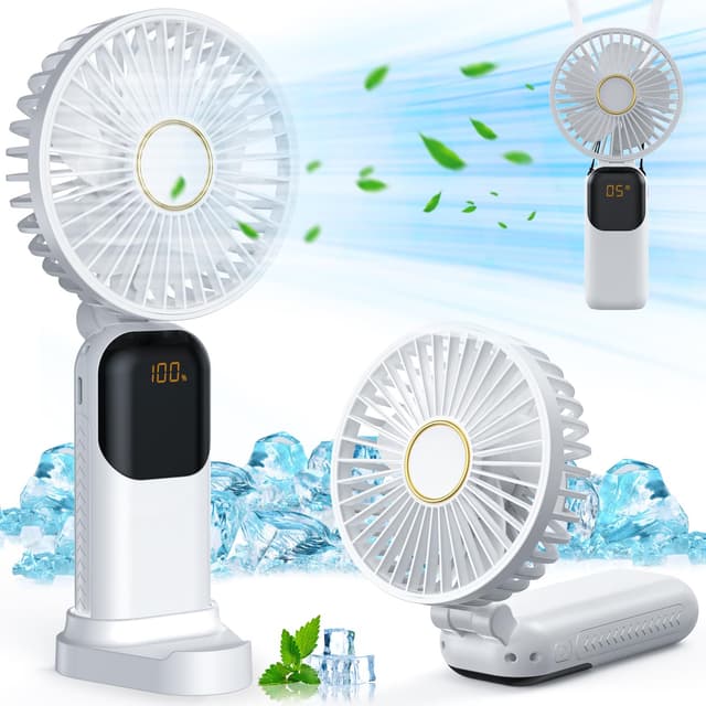 Tragbarer Handventilator mit 5 Geschwindigkeitsstufen 🌀🌬️