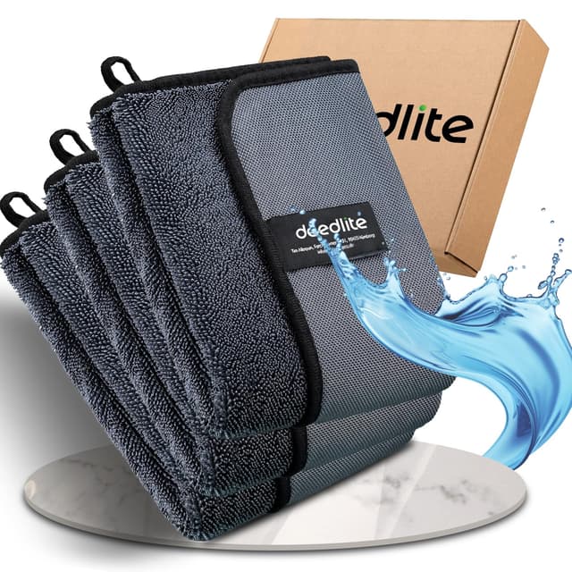 Deedlite Shiny Bath Wipes XXL Trockentuch Dusche - 40x60cm, 3 Stück