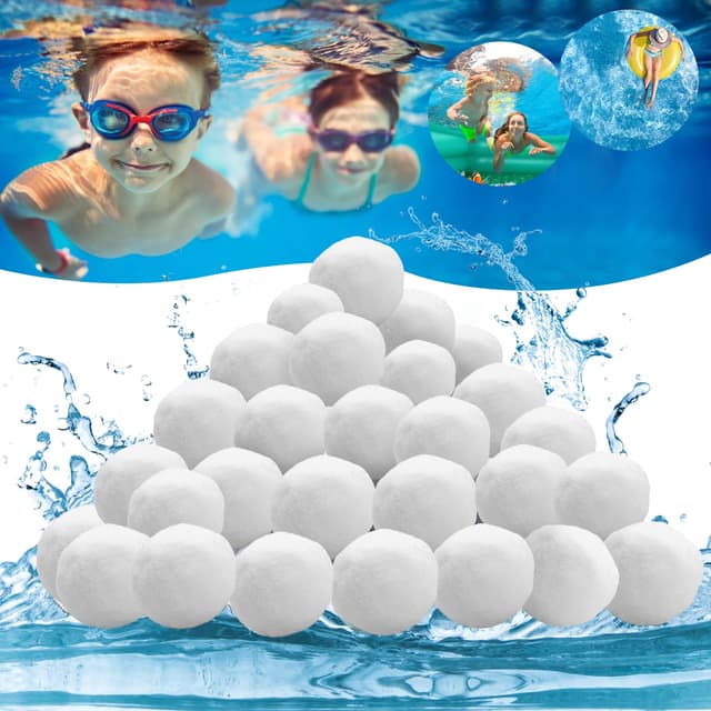 🏊‍♂️ Filterbälle Pool für Sandfilteranlagen - Ersatz für 46Kg Filtersand und Quarzsand