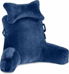 Lesekissen X-Large mit Nackenrolle und Armen - Blau