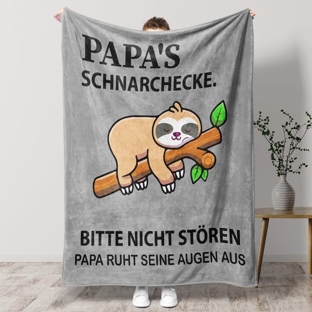 KAAYEE Papa Geschenk, Kuscheldecke Geschenke für Papa zum Vatertag Geburtstag Valentinstag Weihnachten