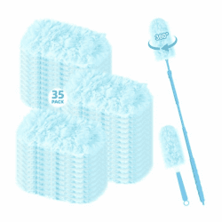 🌟 Nicemiya 37 Stück【360° Staubwedel】 Staubmagnet für Swiffer Staubmagnet Nachfüllpack