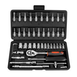 LLNEDL 1/4 Zoll Steckschlüsselsatz, 46 teilig 🛠️🔧