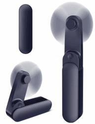 🌀 Handventilator Mini, 2 Stufen und 14 Stunden USB Ventilator mit Akku Aufladbar 🌀