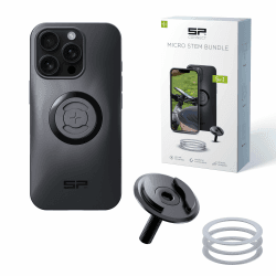 SP CONNECT Micro Stem Bundle | SPC+ | für iPhone 16 Pro 🚲 Handy Halterung für den Fahrradlenker
