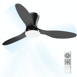 Airwit Deckenventilator mit Beleuchtung Leise, 106 cm Deckenventilator mit Licht und Fernbedienung