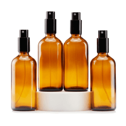 YIZHAO Braun Sprühflasche Glas 100ml - 4 Stück