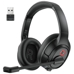 EKSA H6 Bluetooth Headset mit Mikrofon & USB Dongle - Bis zu 55 Stunden Sprechzeit 🎧