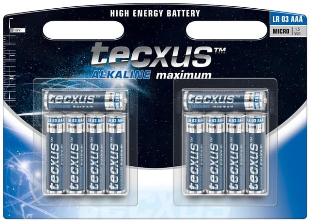 🔋🔋🔋 Tecxus Micro AAA LR03 Batterien 10er Pack 10 Stück - 1,5V Alkaline 🔋🔋🔋