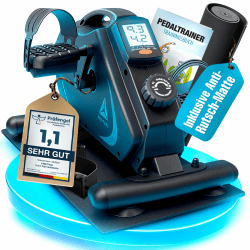 Gelenkschonender Pedaltrainer für Senioren [TESTSIEGER] 🚴‍♂️ - Pedaltrainer für Zuhause - Beintrainer - Mini Heimtrainer Senioren