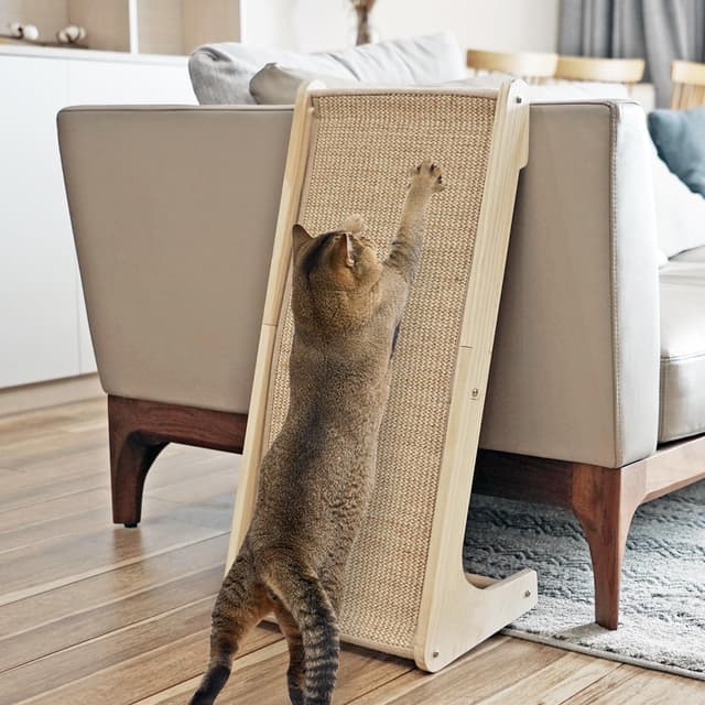 🐱 PETKARAY Kratzbrett Katzen, Sisal-Katzenkratzbaum, L-förmiger Katzenkratzbaum für Hauskatzen 🐾