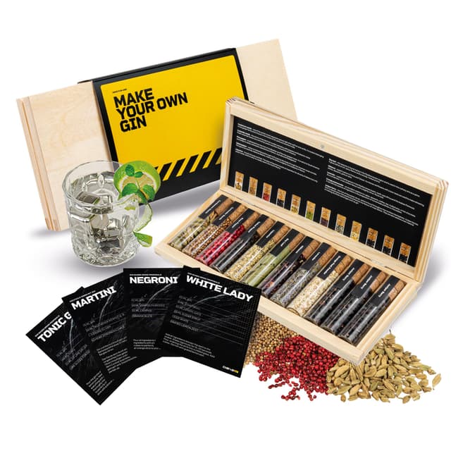 DIBYS Gin-Gewürze-Set Mini | 12 Gin Botanicals für Gin Tonic & Cocktail