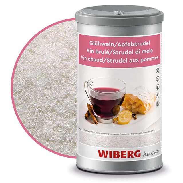 WIBERG Glühwein/Apfelstrudel Aroma-Zubereitung 🍷🍏 - Intensiver Geschmack von Vanille, Nelke, Orange und Zitrone, 1,03 kg