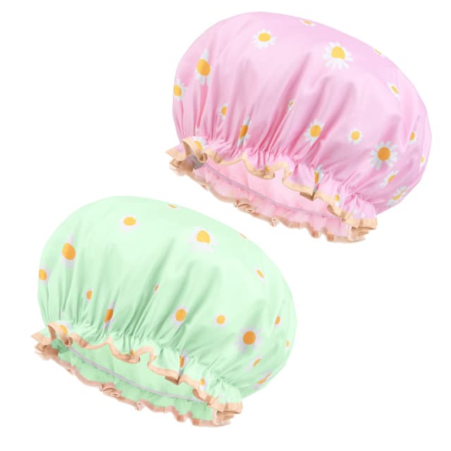 🛁 URAQT Duschhaube, 2 Stück Wasserdichte Duschhauben Damen