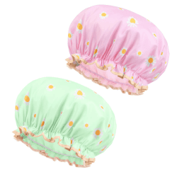 🛁 URAQT Duschhaube, 2 Stück Wasserdichte Duschhauben Damen