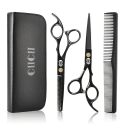 CIICII Friseurschere Profi Set 6,7 Zoll - Haarschneideschere & Effilierschere