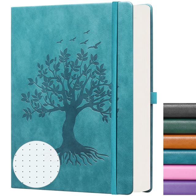 ZXHQ A5 Bullet Dotted Journal Gepunktet Notizbuch: Lebensbaum-Design 📚
