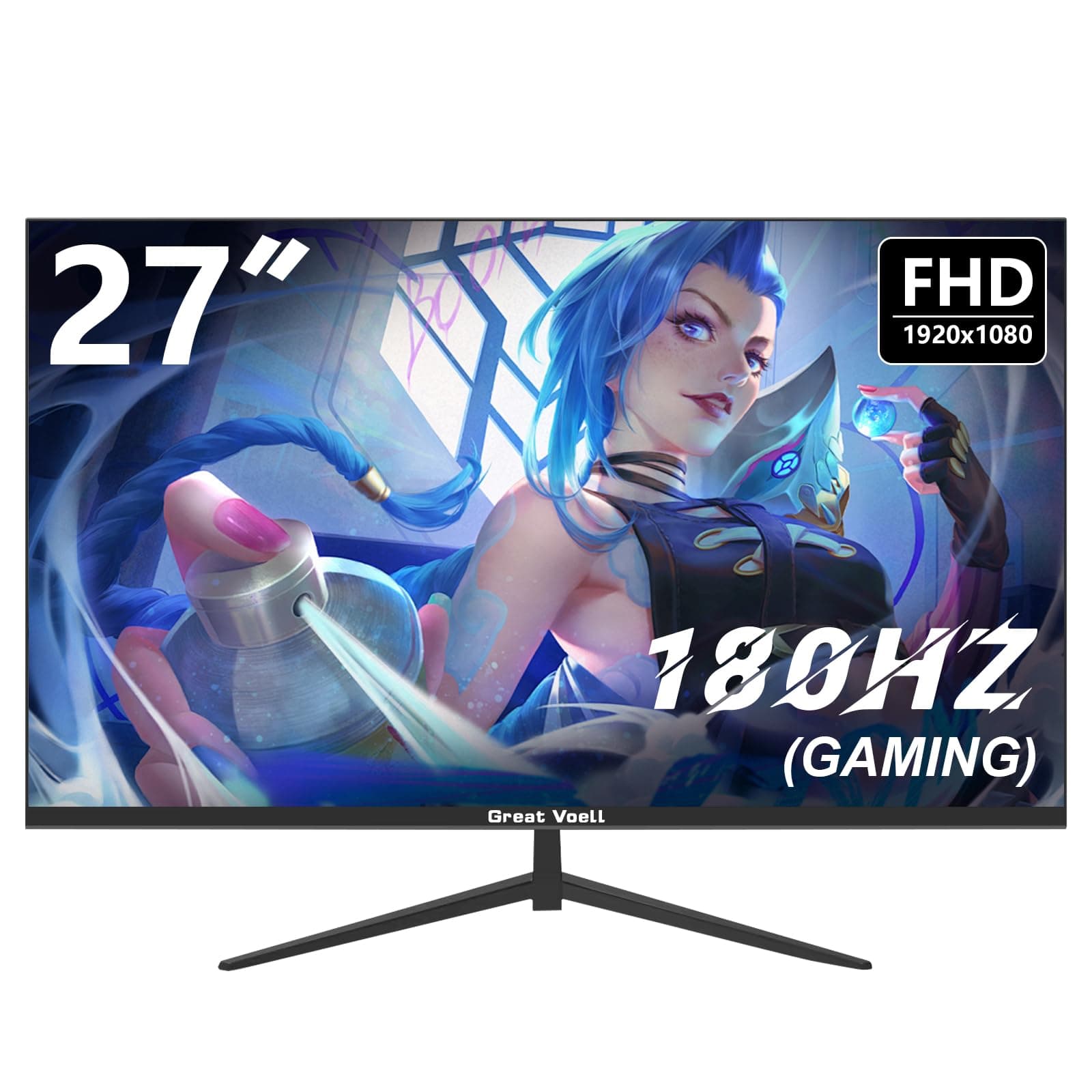Großer Voell 27-Zoll Gaming-Monitor 🎮🖥️