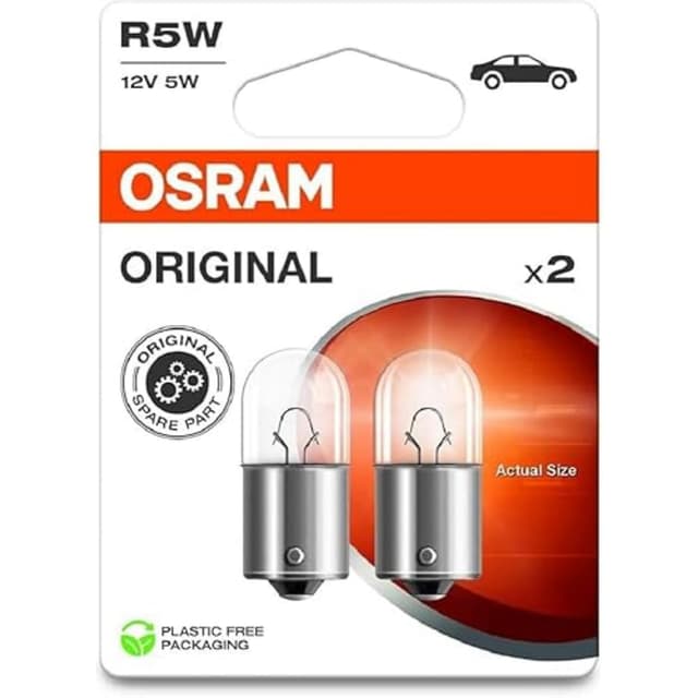 🚗🔆 Osram ORIGINAL LINE 12V, R5W, Signal Lampe, Metallsockel, Doppelblister (2 Lampen) - Sonderangebot!
