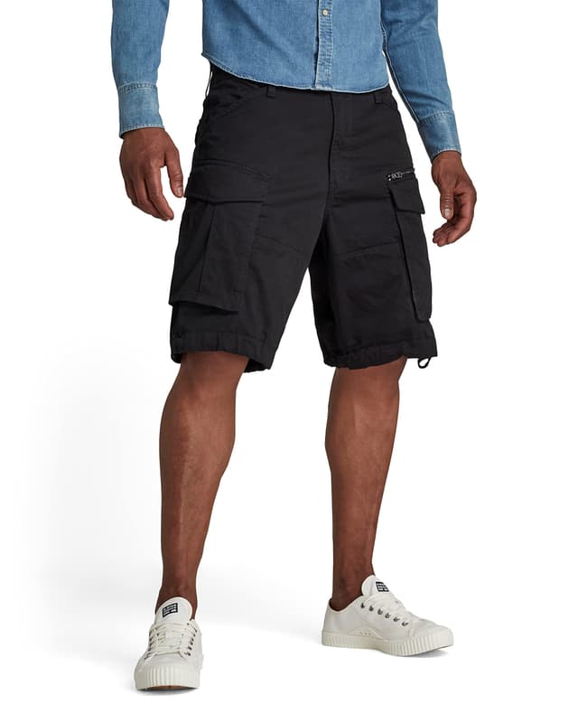 🔥 Super Deal! G-STAR Herren Rovic Zip Relaxed Shorts 38W Schwarz