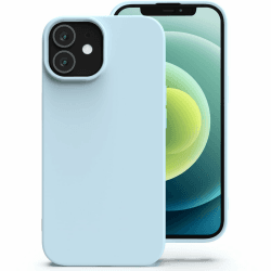 Zuvirelx Glatte Silikon hülle für iPhone 12/12 Pro - Eisblau