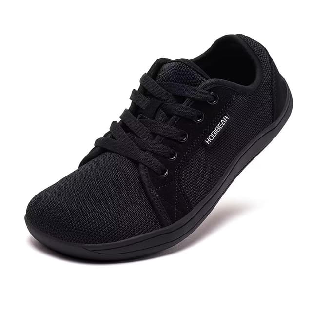 👟🏃 HOBIBEAR Unisex Breite Barfuss Schuhe - 42 EU Weit Schwarz