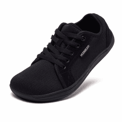 👟🏃 HOBIBEAR Unisex Breite Barfuss Schuhe - 42 EU Weit Schwarz