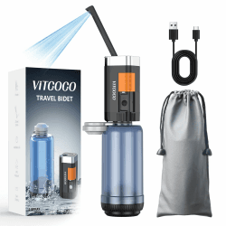 🚿 VITCOCO Elektrisches Tragbares Bidet - 2 Druckmodi - IPX7 Wasserdicht - 1100mAh Akku 🌊