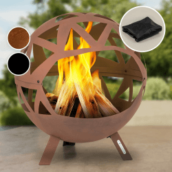 Blumfeldt Feuerschale - Große Outdoor Stahl-Feuerschale für unvergessliche Feuererlebnisse 🌟🔥