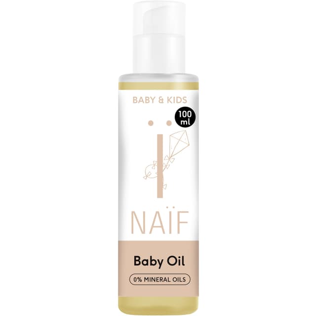👶 Naïf Sanftes Babyöl - 100 ml - Natürliche Inhaltsstoffe - Vegan 👶