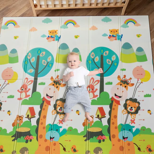 Krabbelmatte Baby 180x160cm XXL Giraffe 🦒 - 25.49€ + Kostenloser Versand