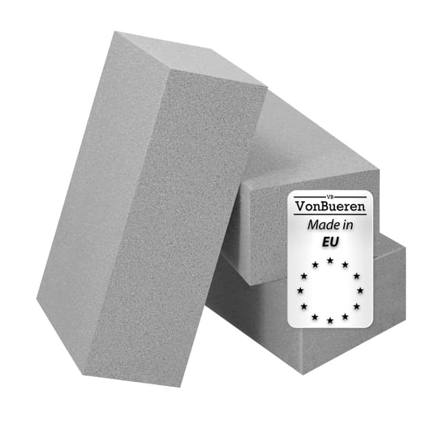VonBueren 3 x Steckschaum trocken Steckschwamm für Blumen 🌸 | Made in EU