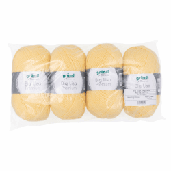 Gründl Big Lisa Premium Strick- & Häkelgarn in Pastellgelb 🧶🌼