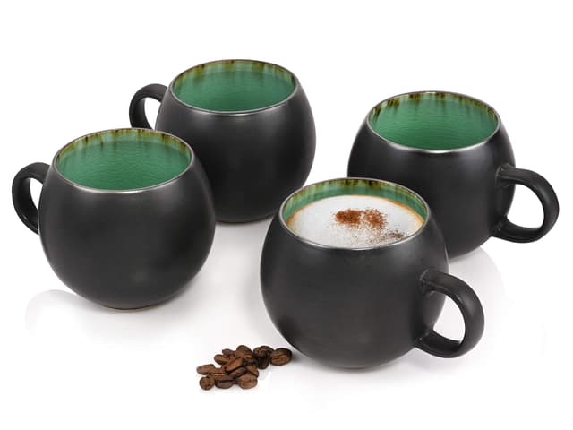 🌴 Sänger | Cappuccinotassen Palm Beach, 4-teiliges Cappuccinotassen Set 🌿