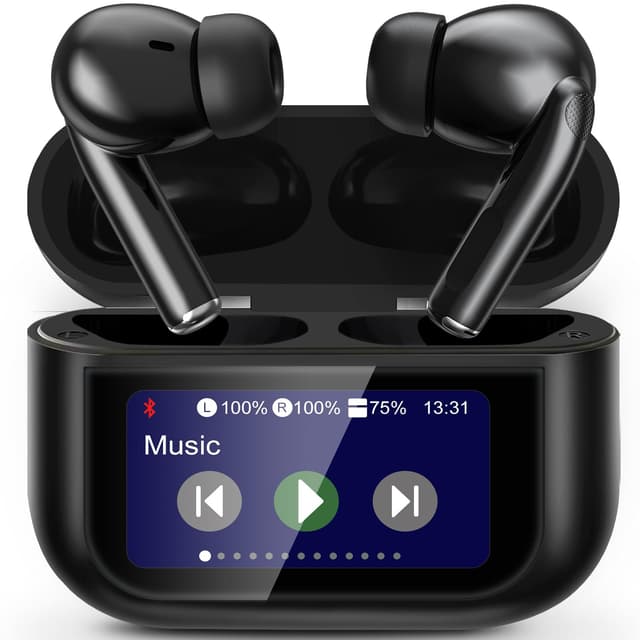 🎧 Bluetooth Kopfhörer 2025 LED Vollfarb Touch Screen Wireless Earbuds