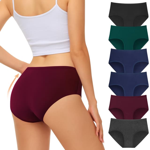 🩲 FALARY Damen Unterhosen 6er Pack - Bequeme Baumwollslips