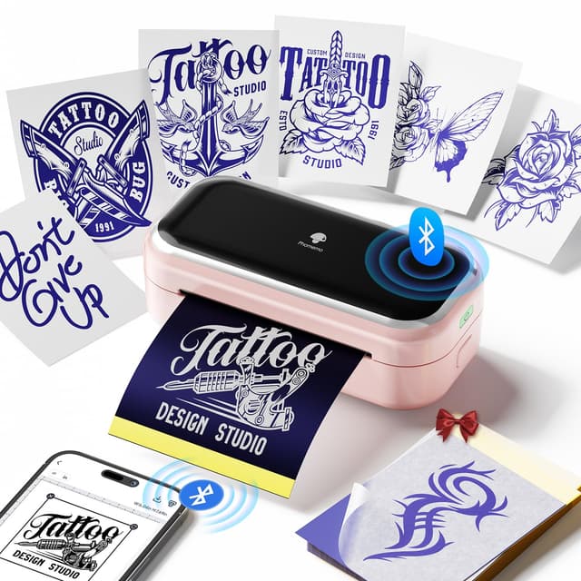 Phomemo TP31 Tattoo Drucker Bluetooth - Upgrade Tragbarer Tattoo Stencil Drucker 3 Zoll