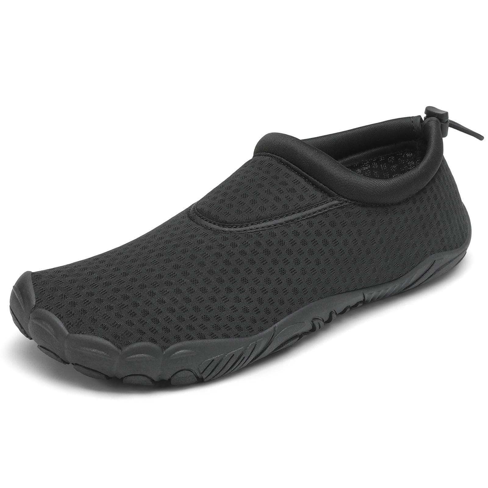 🌊👣 Mishansha Unisex Badeschuhe | Leicht & Atmungsaktiv | Rutschfeste Barfußschuhe - Schmierfett Schwarz 41 EU